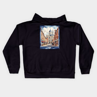 Amiens France Vintage Travel Poster Tourism Kids Hoodie